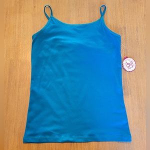 Blue Strappy Cami Tank